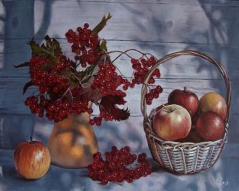 Rowan and apples. Volya Alexander