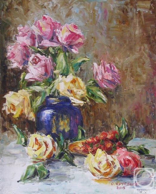 Kruglova Svetlana. Mama's Roses in a Vase