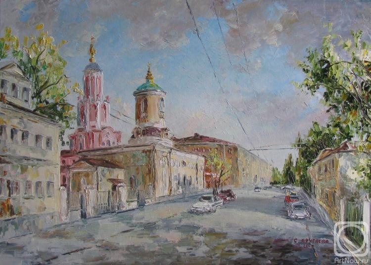 Kruglova Svetlana. Menshikov Tower at Chistye Prudy. Church of Archangel Gabriel and St. Theodore Stratelates in the Arkhangelsk lane