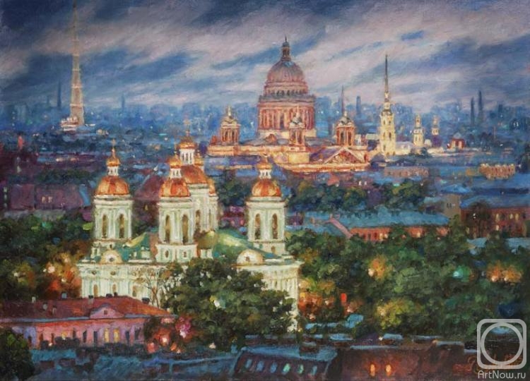 Razzhivin Igor. All paints of evening. St. Petersburg