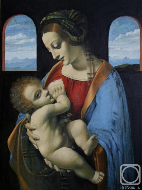 Maslova Julea. Madonna Litta (copy of a painting by Leonardo da Vinci)