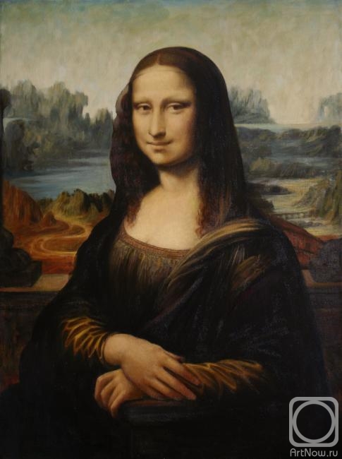 Maslova Julea. Portrait of Mrs. Lisa del Giocondo (copy of a painting by Leonardo da Vinci)
