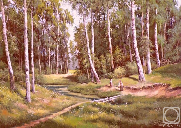 Yurov Viktor. Water in a brich wood (copy)