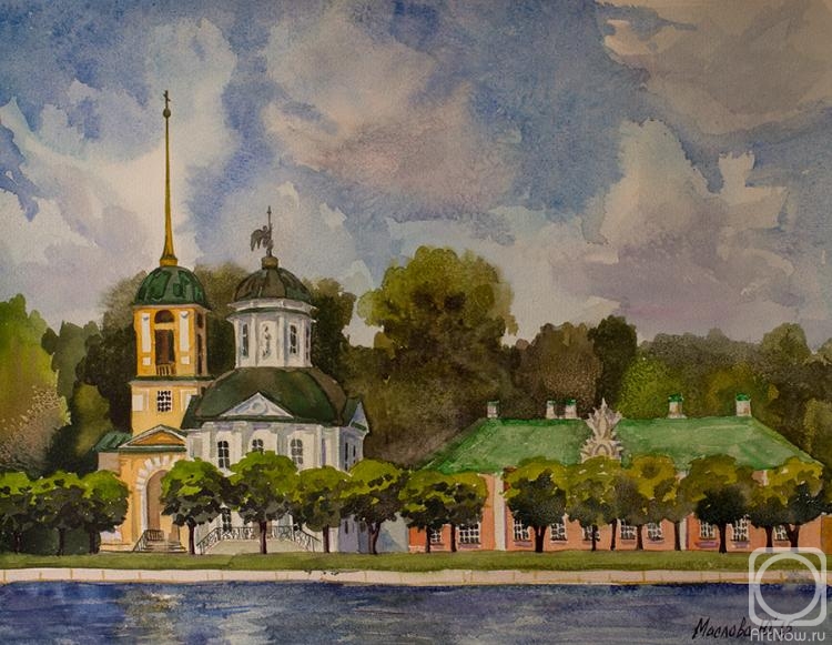 Maslova Julea. Church near the Sheremetyev estate, Kuskovo, Moscow