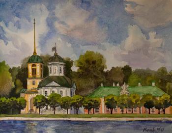 Church near the Sheremetyev estate, Kuskovo, Moscow. Maslova Julea