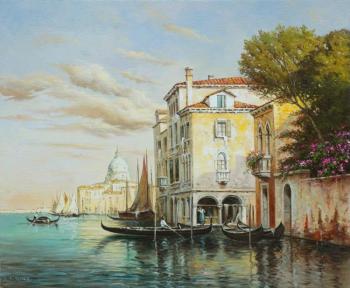 Gondola on the corner of the house (To Buy A Picture With Venice). Zhaldak Edward