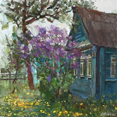 ld house and lilac. Zhukova Juliya