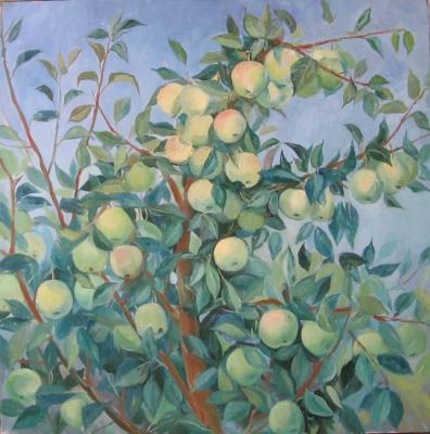 Siberian apples (right part of the triptych). Ponomareva Irina