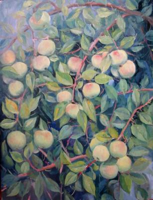 Siberian apples (left part of the triptych). Ponomareva Irina