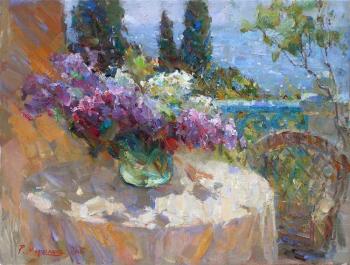 Stillife with lilac. Marmanov Roman