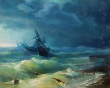 Storm (based on I. K. Aivazovsky). Braginsky Robert