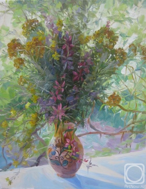 Voronov Vladimir. Bouquet of field herbs