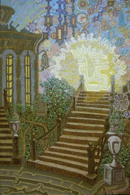 Morning" of the diptych "Four days (Wrought-Iron Staircase). Akindinov Alexey
