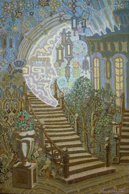 Evening" of the diptych "Four days (Wrought-Iron Staircase). Akindinov Alexey
