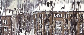 Winter in the city. Kryukova Anna