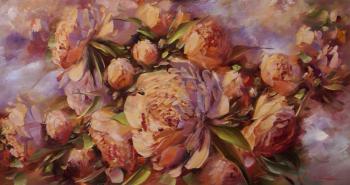 Картина «Солнечные пионы»