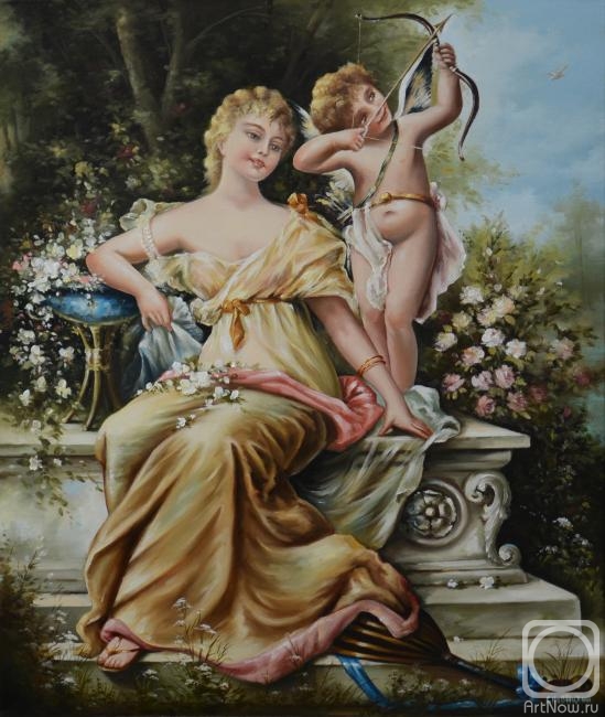 Novickiy Gennadiy. Girl with Cupid