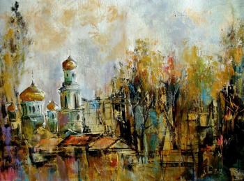 Kazan Cathedral. Autumn Blues (Kazan City Landscape). Lednev Alexsander