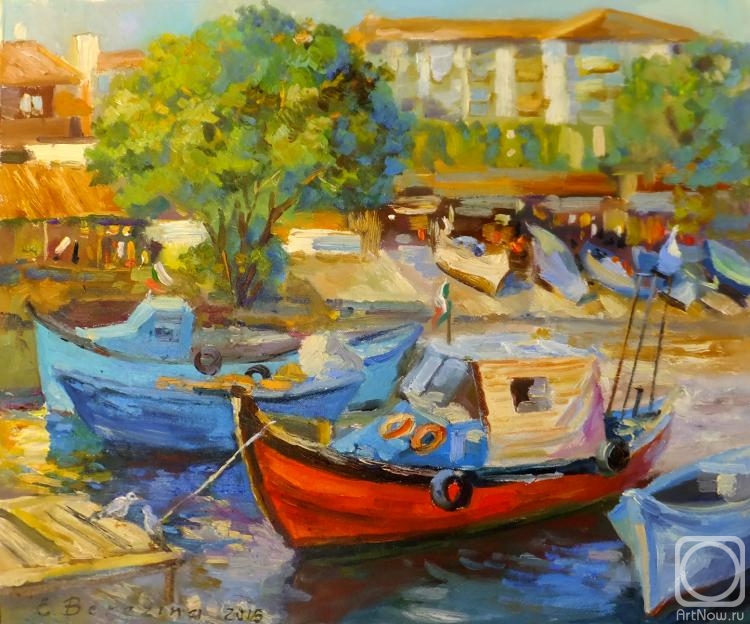 Berezina Elena. "Red Boat. Nessebar" (series "My Bulgarian summer")