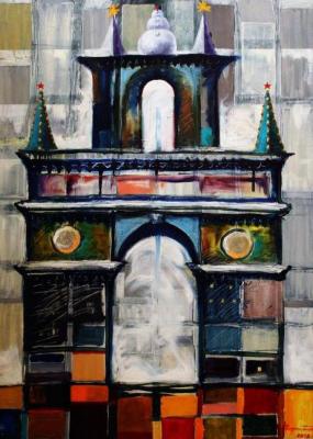 Arch for the ceremonial arrival of winter