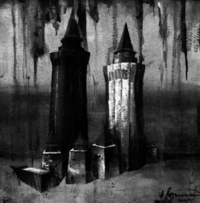 Black and white towers. Voznesenskiy Aleksey