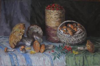 Rose hips and mushrooms. Sychev Vasily