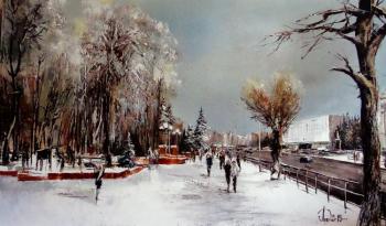 Lednev Alexsander Alekseevich. View Kuznetsk park. winter