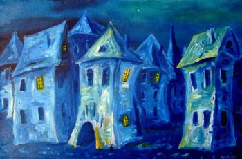 Blue night. Sidorov Oleg