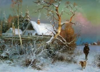 For hunting (Hunter With A Dog). Shustin Vladimir