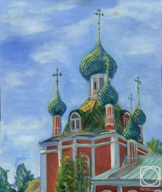 Kashina Eugeniya. Domes of the Cathedral of the Vladimir-Candlemas. Pereslavl