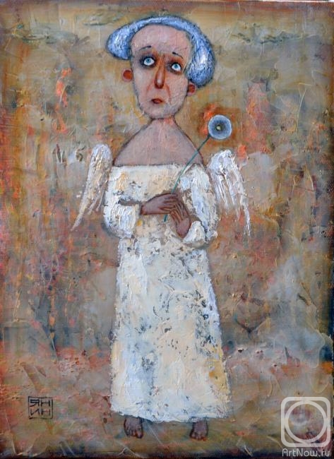Yanin Alexander. Elderly angel with dandelion
