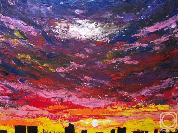 Nesteroff Andrey. Sunset over the city