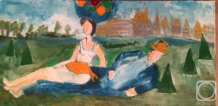 Tchercheeva Gulsara. Un jour a Fontainebleau