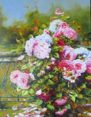 Roses in the garden. Fedorova Irina