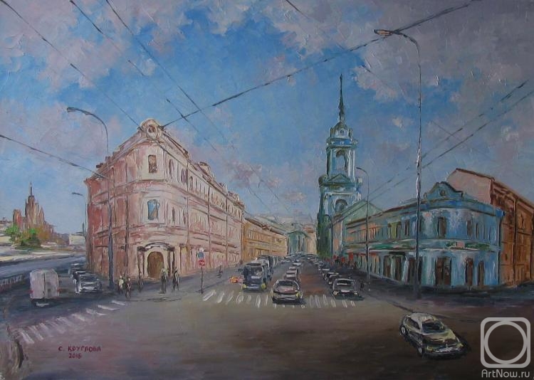 Kruglova Svetlana. Pyatnitskaya street and promenade Ovchinnikovskaya