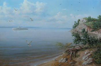 Summer on the Volga river. Panov Aleksandr