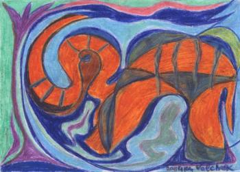Orange Elephant. Volchek Lika