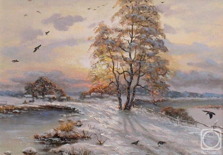 Panov Aleksandr. Winter evening