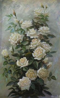 White roses. Panov Aleksandr