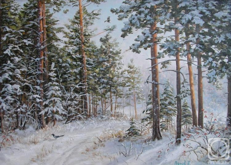 Panov Aleksandr. In winter forest
