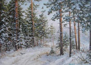 In winter forest. Panov Aleksandr