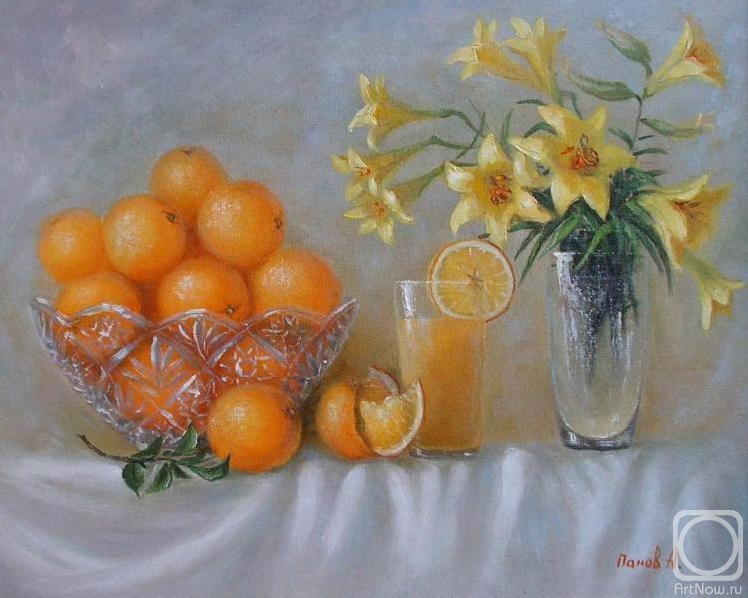 Panov Aleksandr. Still life with oranges