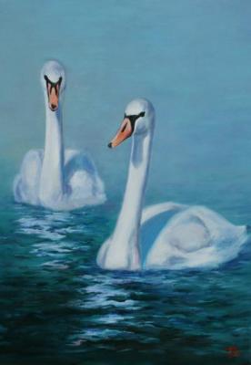 Swan Happiness. Izyumskiy Oleg