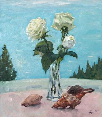 Roses and seashells. Alexandrovsky Alexander