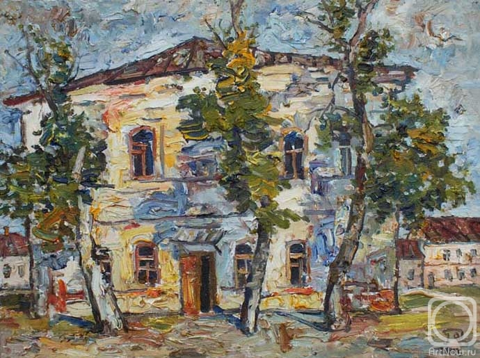 Pomelov Fedor. House in the village of Mstöra