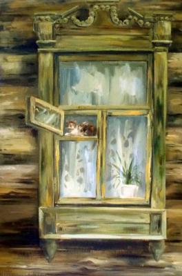 Old window (Russian Hut Flower). Gerasimova Natalia