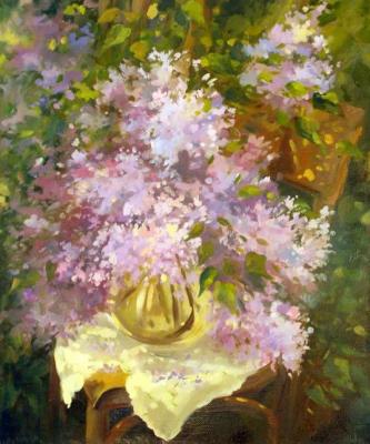 Lilac in the garden. Gerasimova Natalia