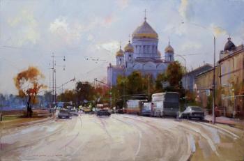 On the light. Prechistenskaya quay. Shalaev Alexey