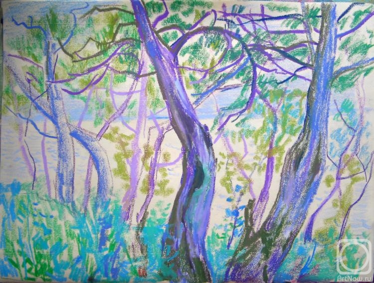 Ponomareva Irina. Lilac trees of Utrish