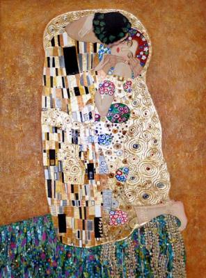 Kiss (inspired by Gustav Klimt) (Buy Klimt Painting The Kiss). Zhukoff Fedor